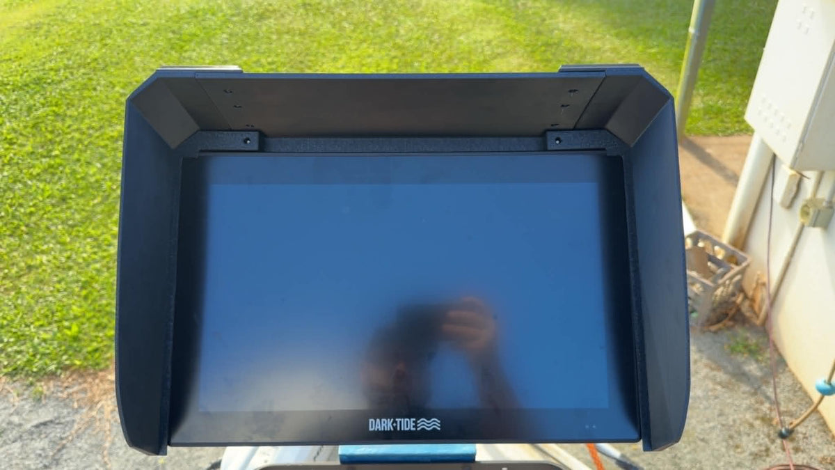 18.5" Marine Mirror Screen Sun Shade - Dark Tide, Vision1 Marine Screen Sun Shade