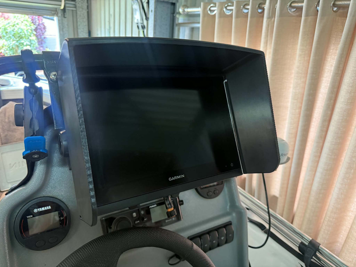 Garmin GPSMAP 8412 slide on sunvisor
